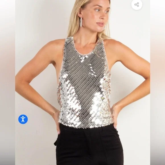 Free People NWT Disco Fever Cami - Picture 6 of 9